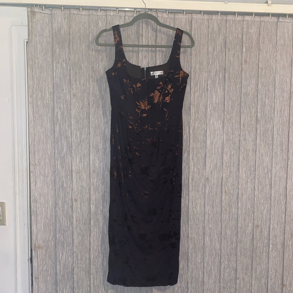 NWT Rare London Corset square neck Midi Dress